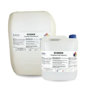 dos bidones de desincrustante industrial