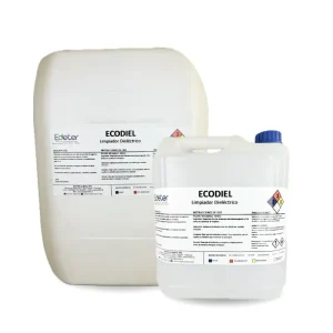 dos bidones de dieléctrico para limpieza de motores