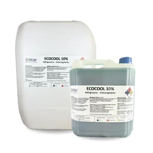 dos bidones de líquido anticongelante 10 porciento
